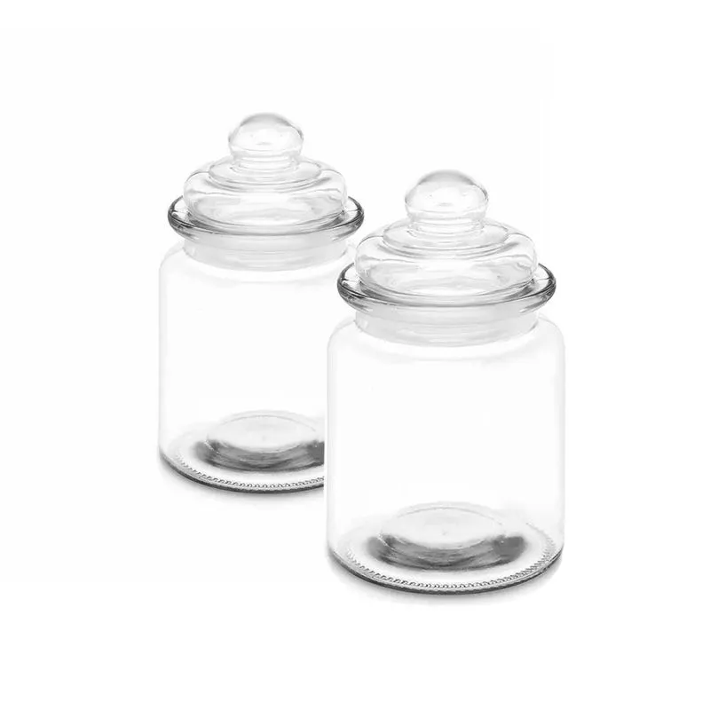 Porta-condimentos Vidro Tampa 300ml 2pcs