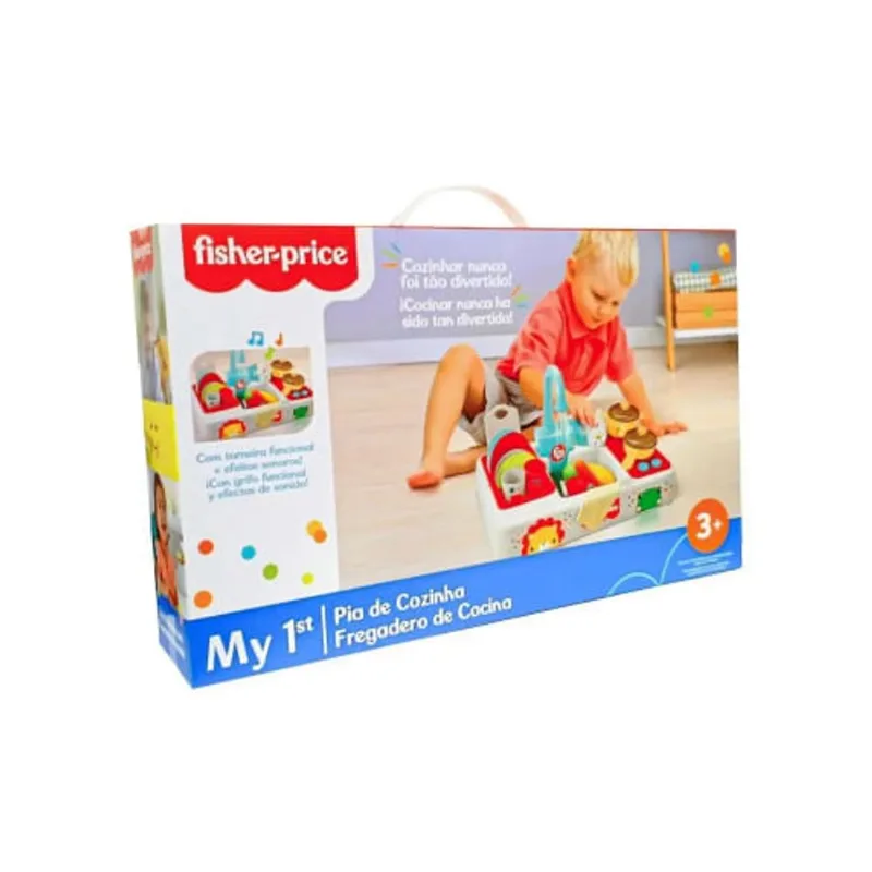 Meu Primeiro Kit de Pia de Cozinha - Com 27 Pecas KUBE TOYS COMERCIO E