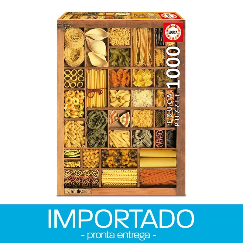 Puzzle 1000 peças Pasta Basta