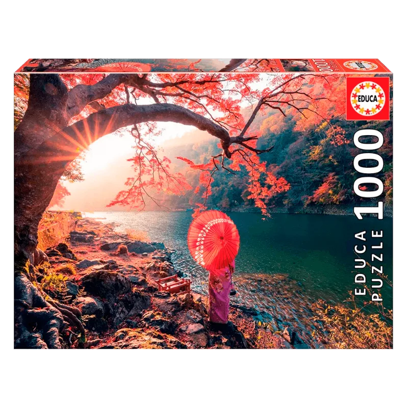 Puzzle 1000 Peças Amanhecer no Rio Katsura, Japão - Educa 18455