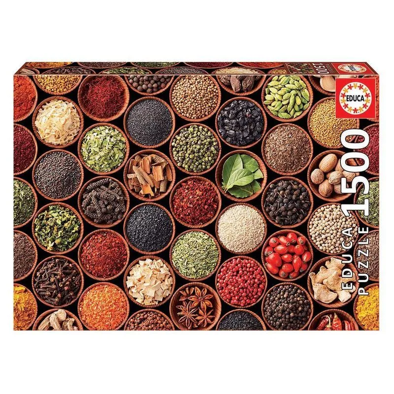 Puzzle 1500 Peças Ervas E Especiarias - Educa