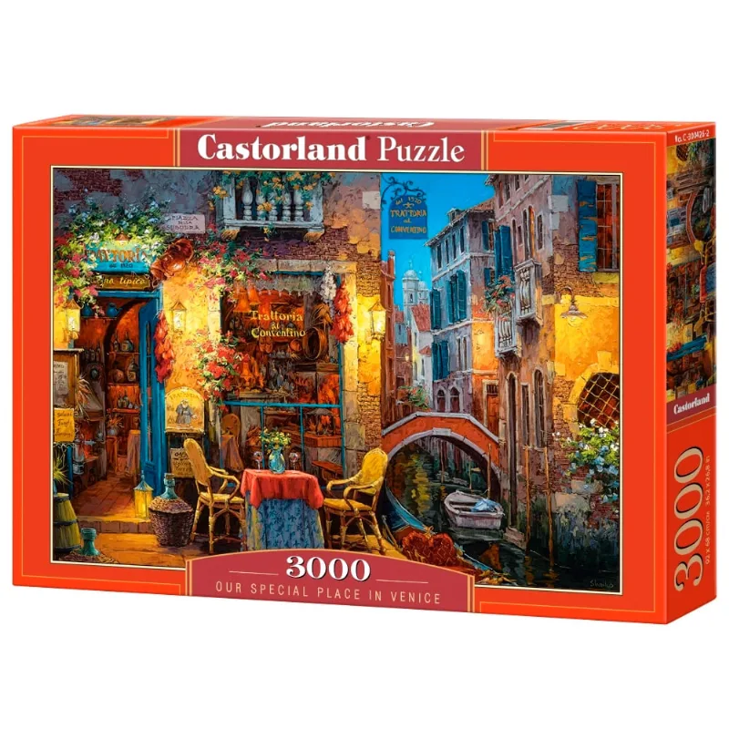 Puzzle 3000 Peças Bistrô Veneziano - Castorland Imp. (C-300426-2) Puzzle 3000 Peças Bistrô Veneziano - Castorland C-300426-2