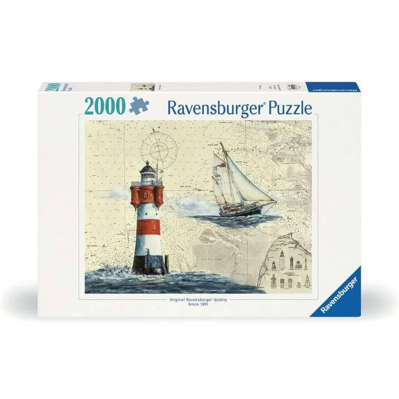 Puzzle 2000 Peças Mapa do Farol Ravensburger 12000804