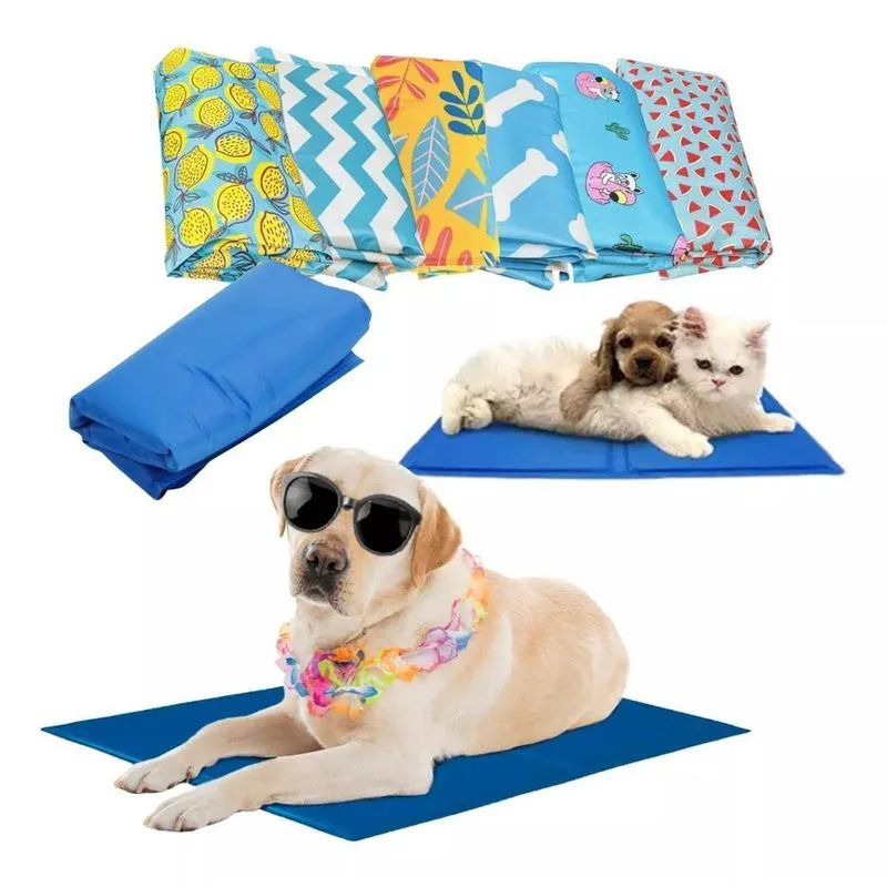 Tapete Pet Gel Refrescante Cães 90X50 Bordas Reforçadas