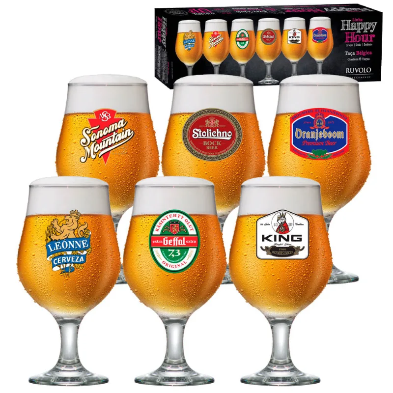 Conjunto Happy Hour Bélgica Master 6 Peças