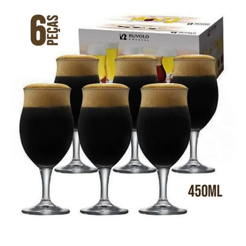 Cj Tacas De Cerveja Dark C 06 450ml 680443