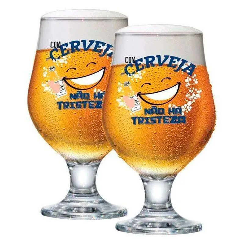 Jogo de Taças Beer Master 2 Peças 380ml em Vidro Ruvolo