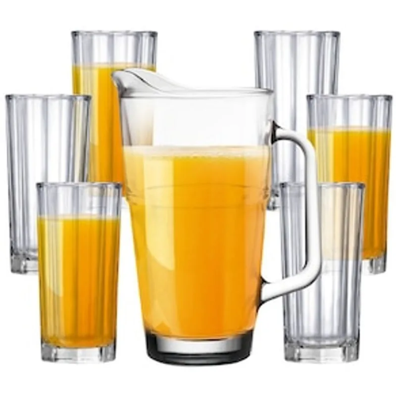 Conjunto para Suco Ruvolo New York em Vidro – 7 Peças - RUVOLO