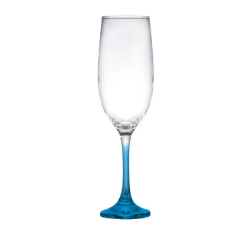 Taça De Champanhe Haste Ruvolo 200ml Azul