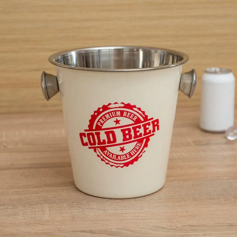 Balde de Gelo Cold Beer Branco 9L