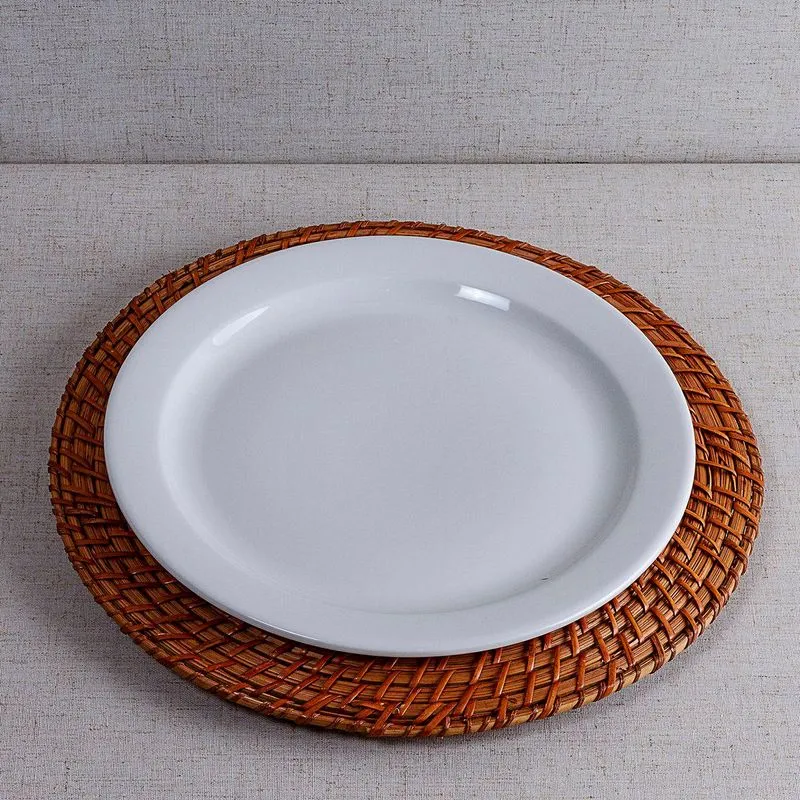 Sousplat de Bambu Bege D31cm