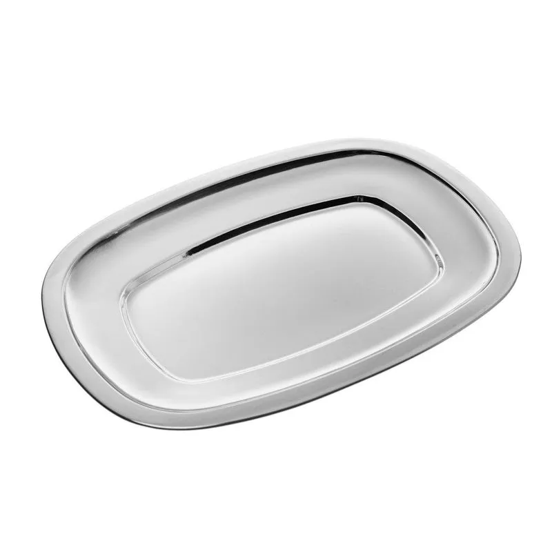 Travessa de Aço Inox 18x36cm