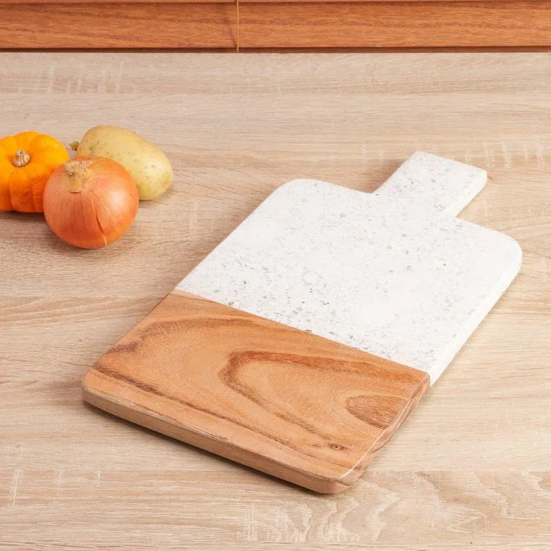 Tábua de Corte Marble Wood 20x38cm
