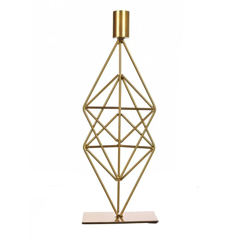 Porta-Vela Dourado 11x31cm