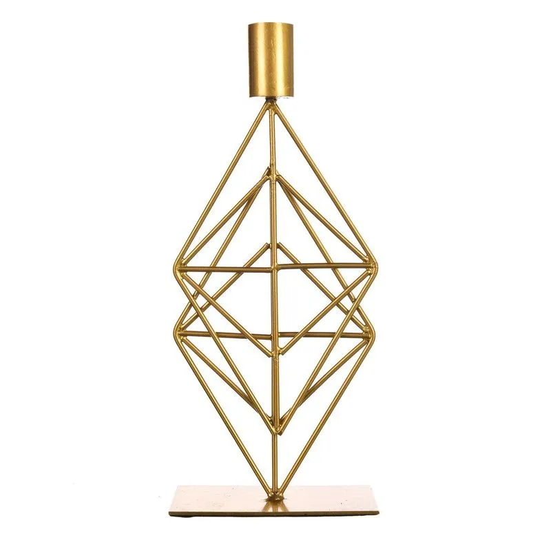 Porta-Vela Dourado 11x26cm