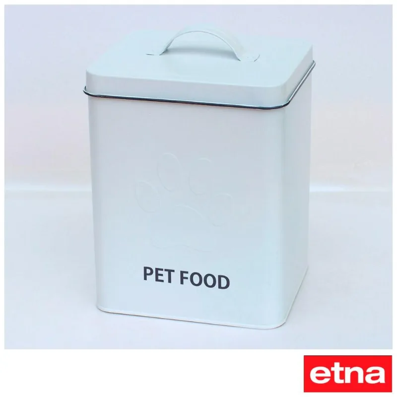 Porta Ração Pet Etna 18x15,5cm Branco - 437753