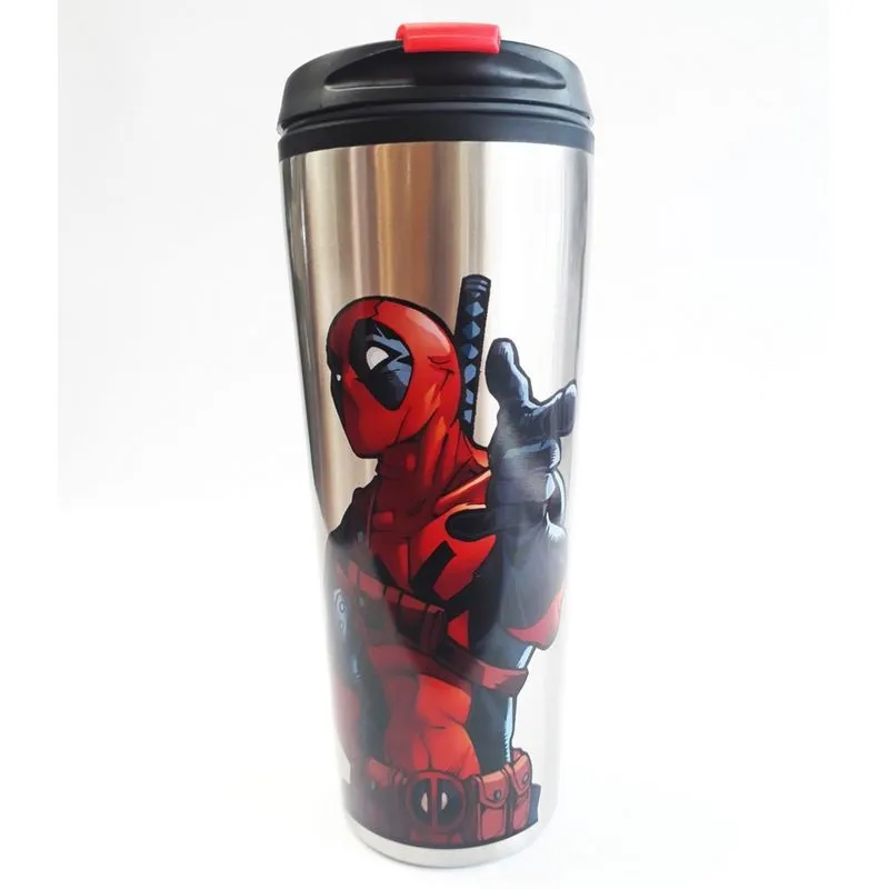 Copo Térmico Metal 450ml Marvel - Deadpool
