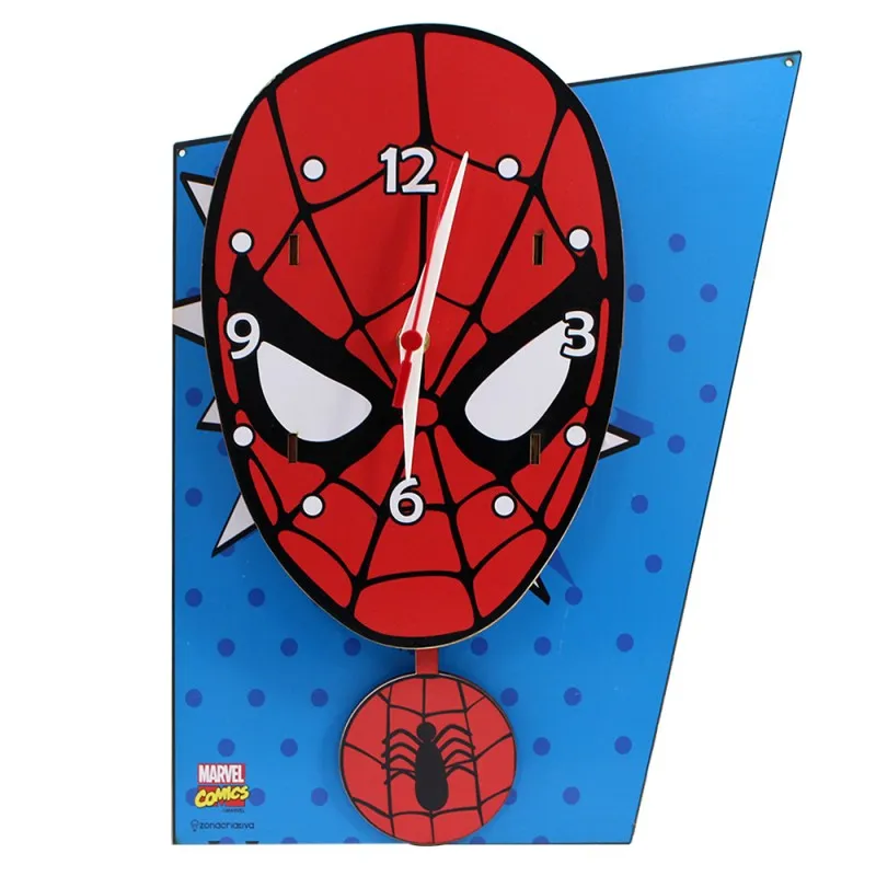 'relógio Com Pêndulo Homem Aranha