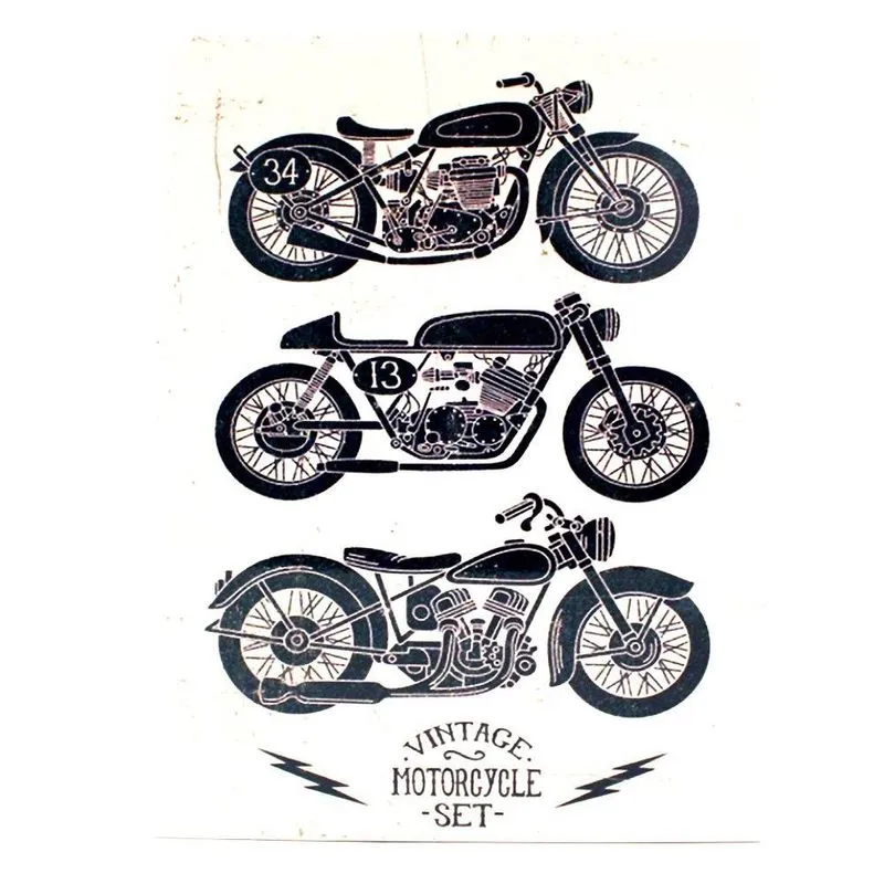 Placa de metal vintage motocycle