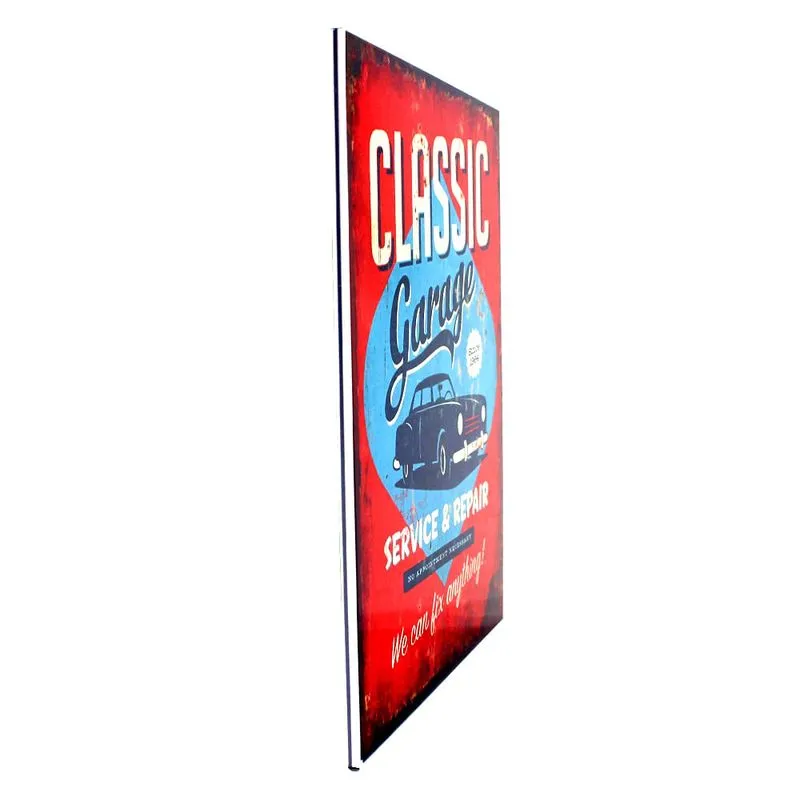 Placa de metal classic garage