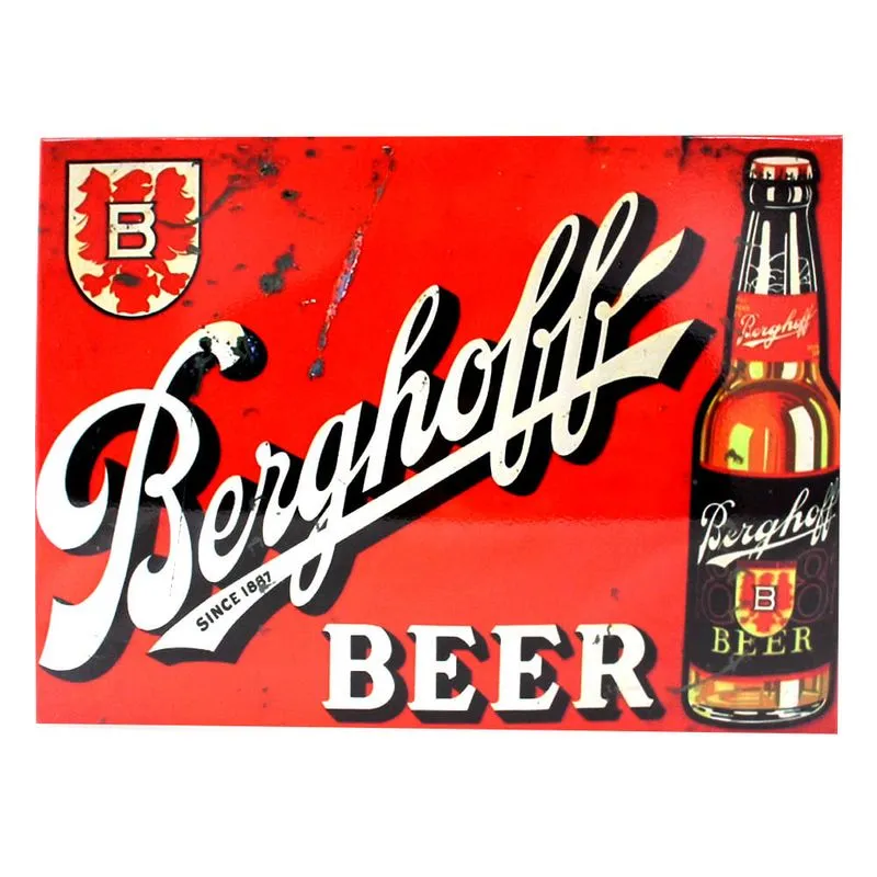Placa de metal berghoff beer