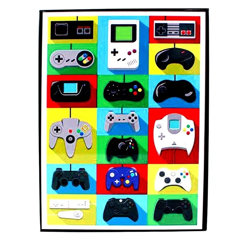 Placa de metal consoles game