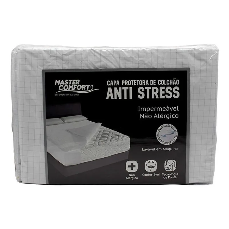 Capa Para Colchão Queen Impermeável Anti-Stress Peletizado