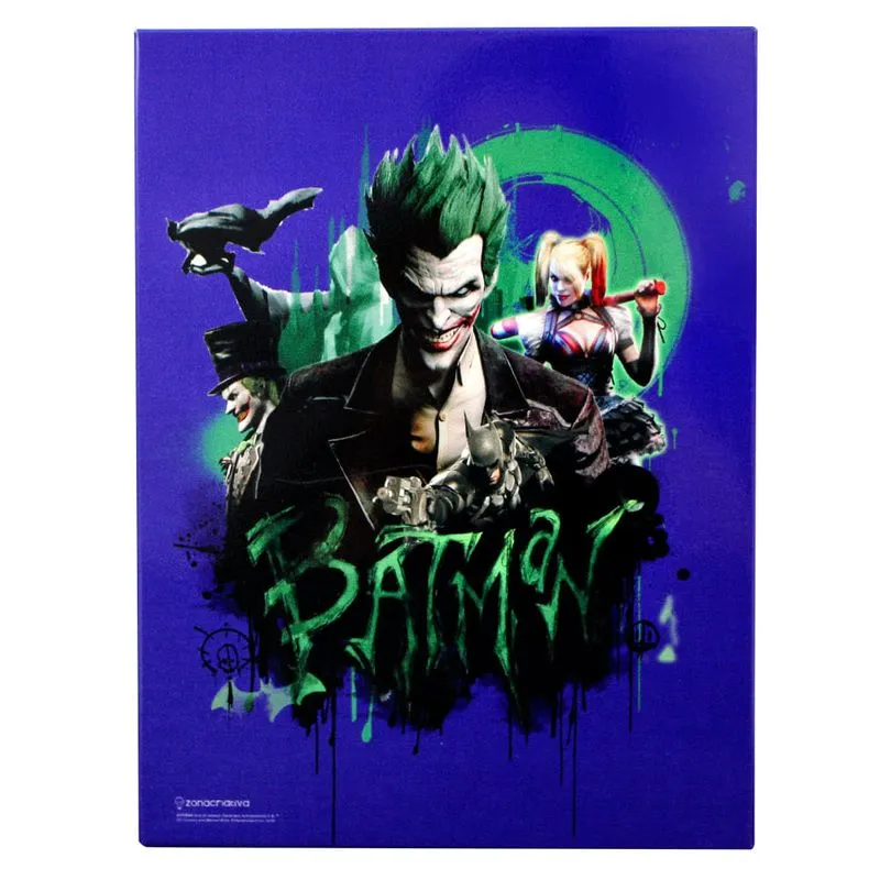Quadro batman arkham 3 26x19cm