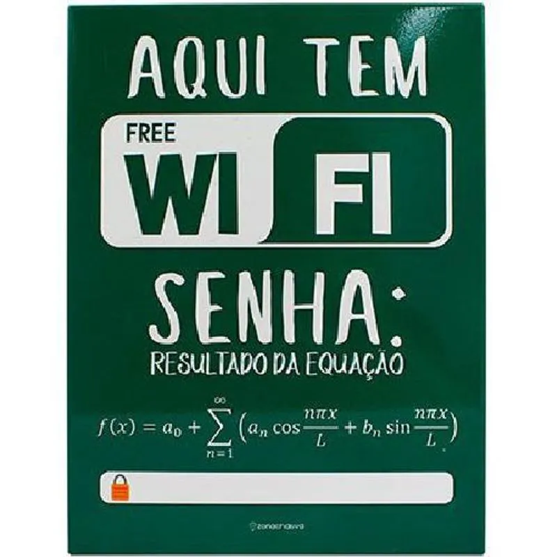 Quadro Metal Wi-fi Equação Zona Criativa
