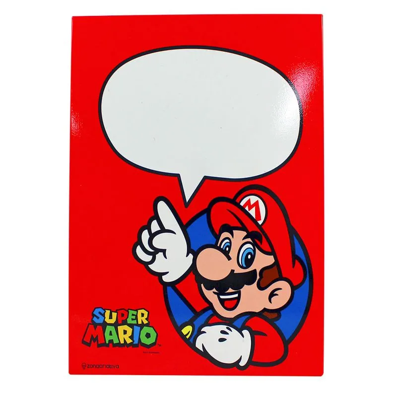 Quadro de Metal - Super Mario C/ Caneta