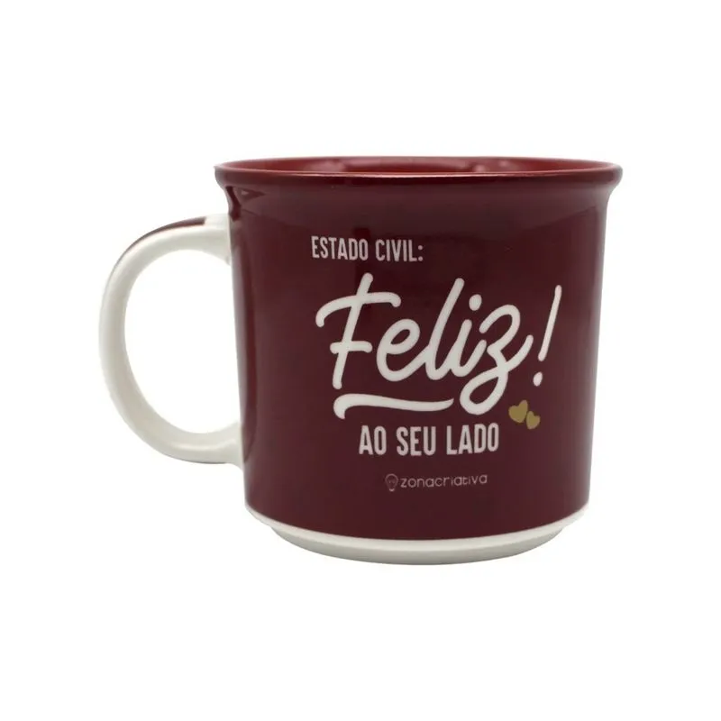 Caneca Tom 350 ml Estado Civil Zona Criativa