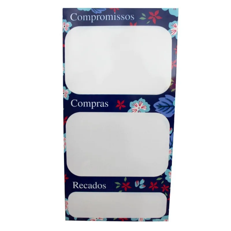 Quadro De Metal Com Caneta 30x60cm - Organize Suas Tarefas
