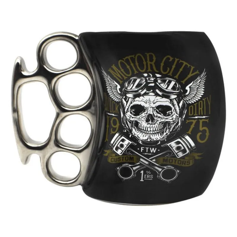 Caneca Soco Ingles 350ML Caveira Motor - Zonacriativa