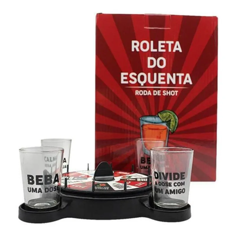 Drinks Jogos Roleta 4 Shots Esquenta Amigos