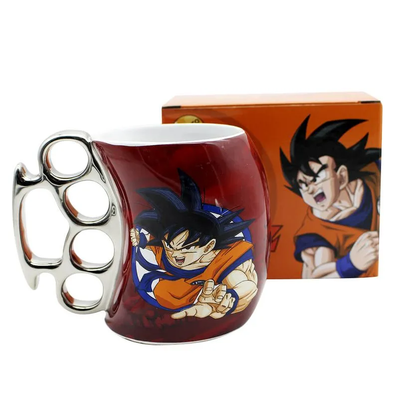 caneca soco Ingles Goku Rage