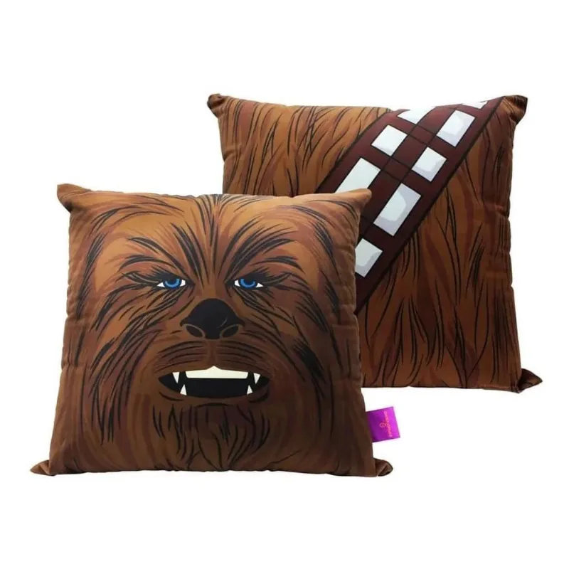Almofada Chewbacca Aveludada 40X40 Oficial Star Wars
