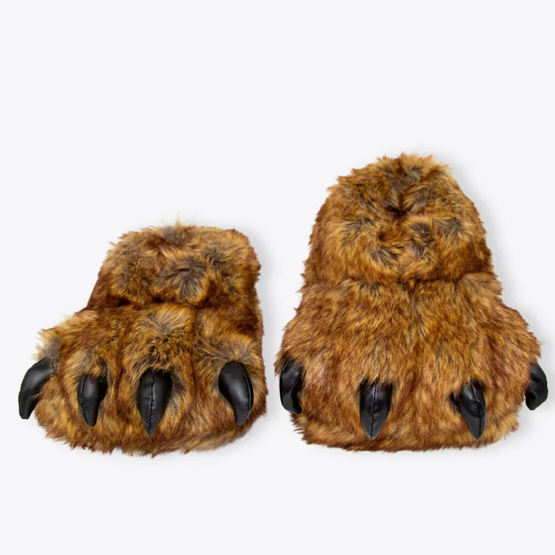 Pantufa Pata de Urso – ZonaCriativa Marrom P