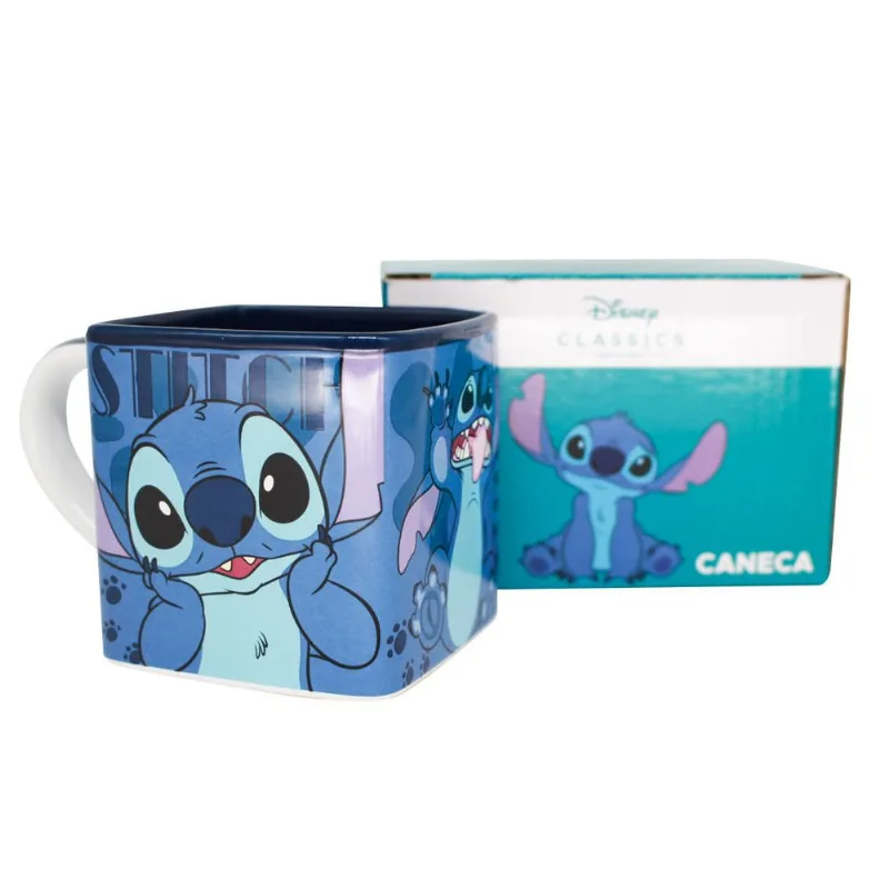 Caneca Cubo Stitch - Disney