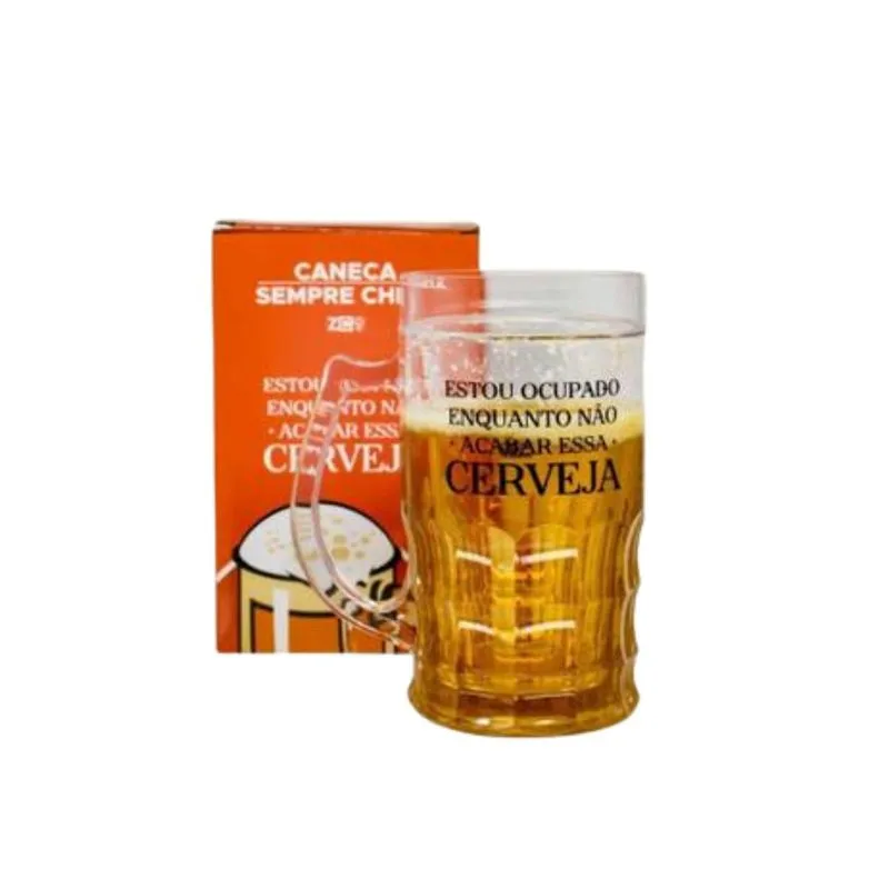 Caneca Sempre Cheia Ocupado 450ml - Zona Criativa