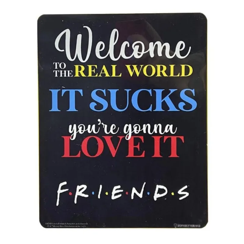 Quadro De Metal It Sucks Friends Zona Criativa 10082733