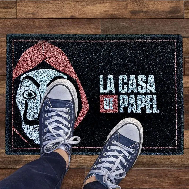 Capacho La Casa De Papel 40x60cm - Antiderrapante - Nacional