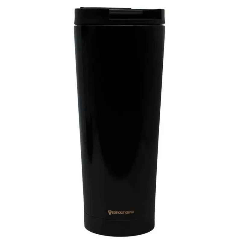 Copo Com Tampa Termico 400ml Colors Preto Zonacriativa