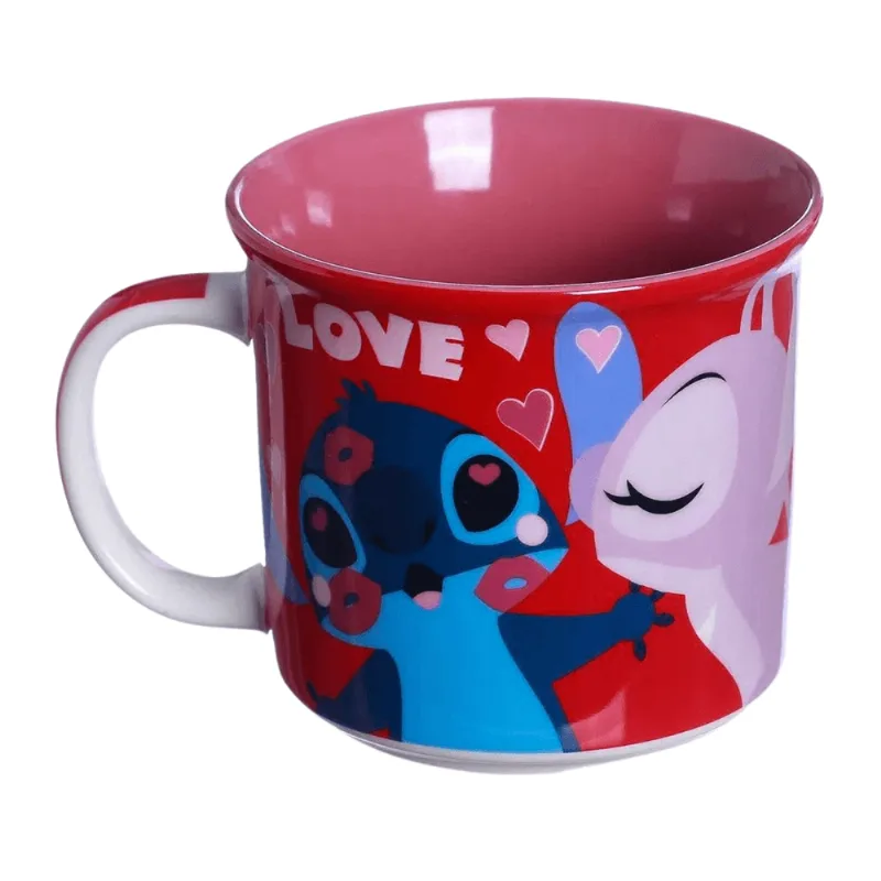 Caneca Tom Stitch Amor 350Ml Disney Zona Criativa 10024359