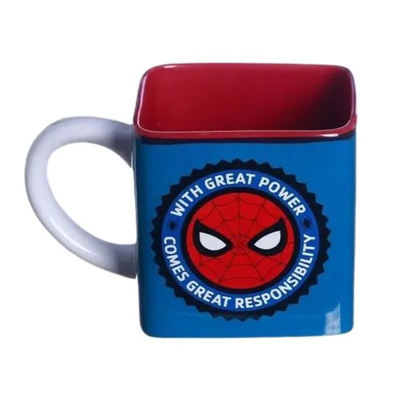 Caneca Cubo 300Ml Homem-Aranha Oficial Zc - 10024417