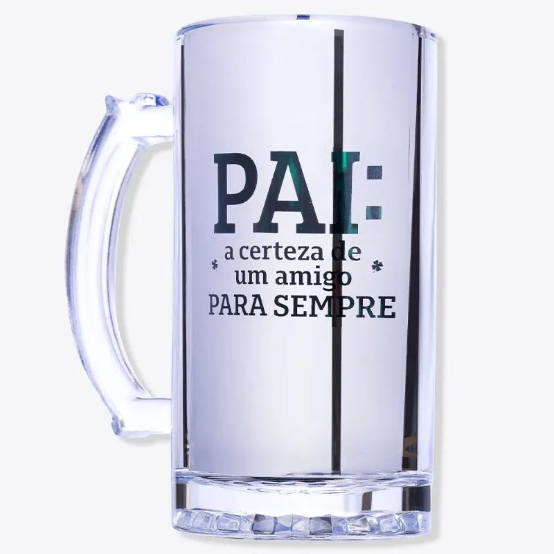 Caneca De Chop 450 ml Eletrostatica Pai Para Sempre Zona Criativa