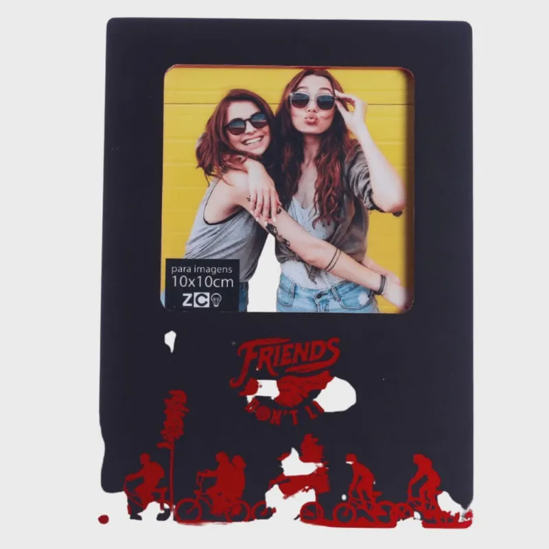 Porta Retrato Stranger Things Friends Don't Li Para Foto 10x10cm Oficial Netflix