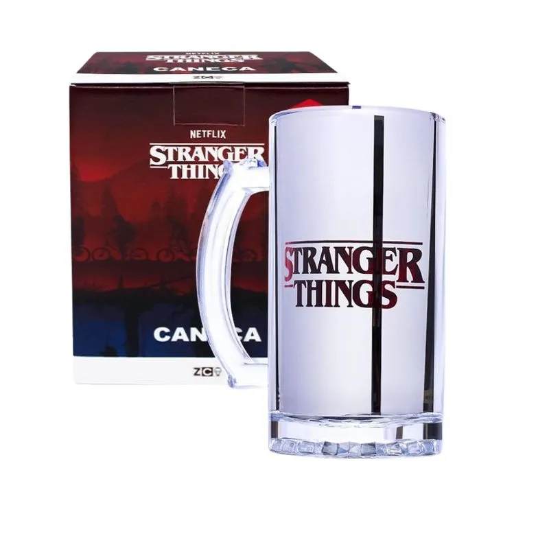 Caneca Chopp Netflix Stranger Things 450ml Vidro