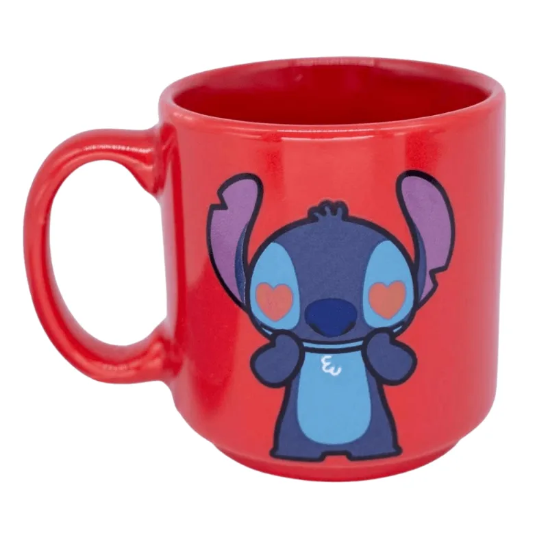 Caneca Mini Tina Stitch True Love 100Ml Disney Zona Criativa 10024473