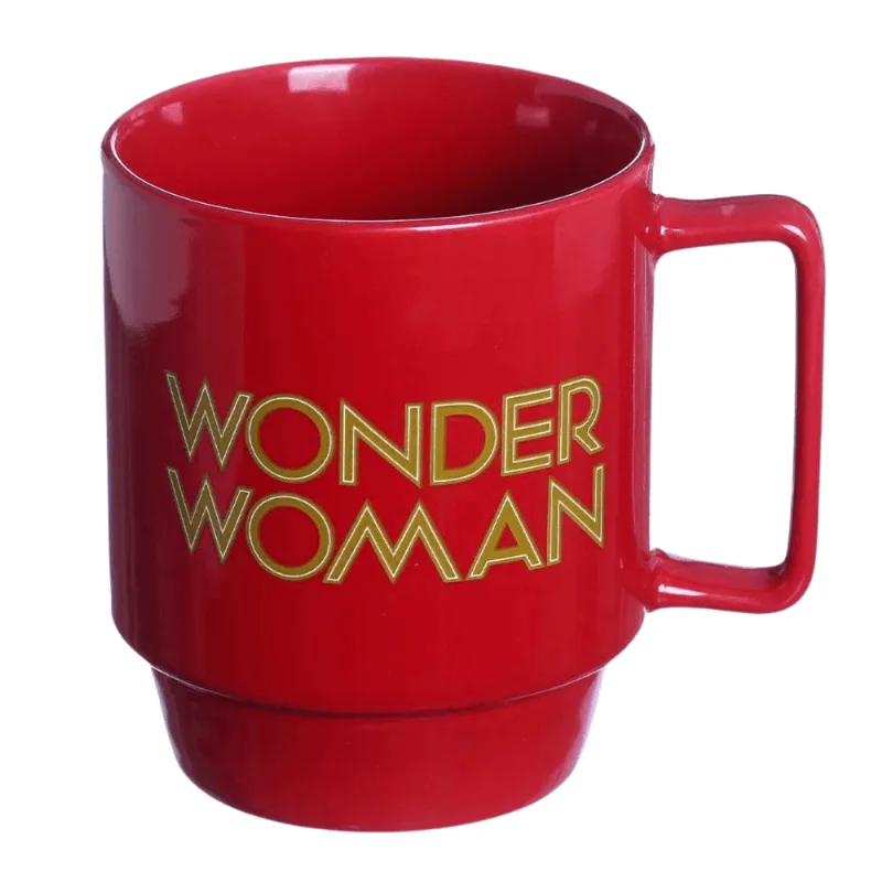 Caneca Tina Mulher Maravilha 400Ml Dc Comics Zona Criativa 10024540