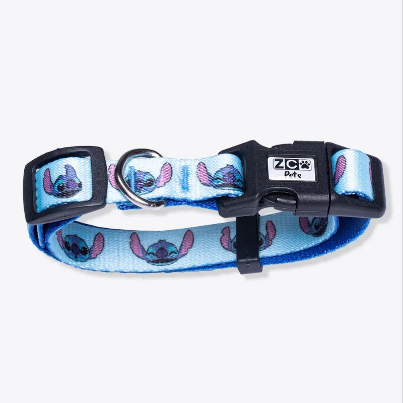 Coleira Para Cachorro Zonacriativa Pets Stitch - Disney PP